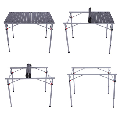 KingCamp GRANITE C10 PLUS Adjustable Folding Aluminum Table