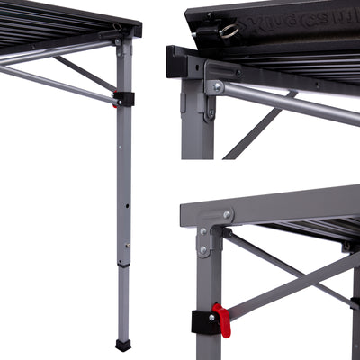 KingCamp GRANITE C10 PLUS Adjustable Folding Aluminum Table