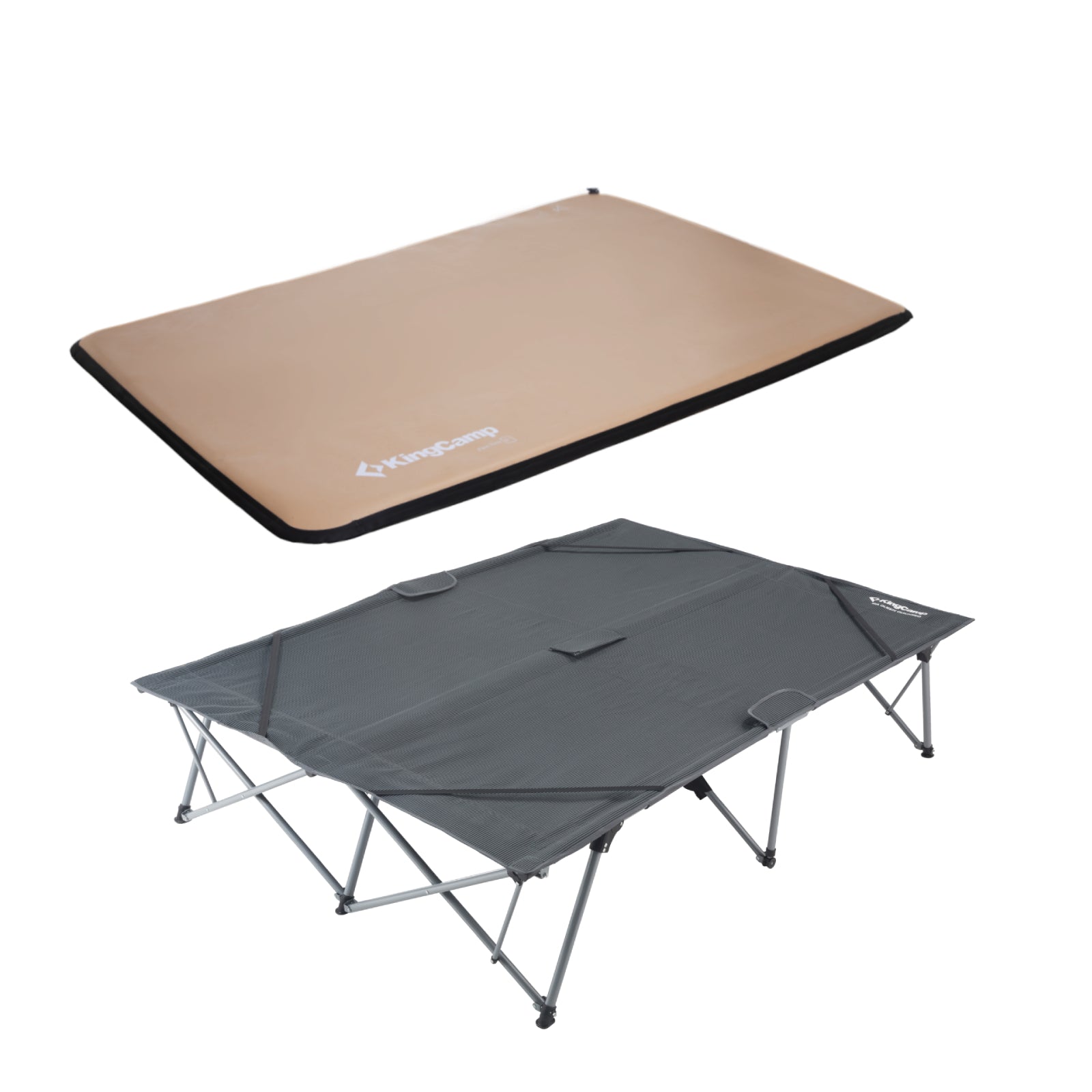 KingCamp Luxury Double Camping Cot & Air Pad Bundle