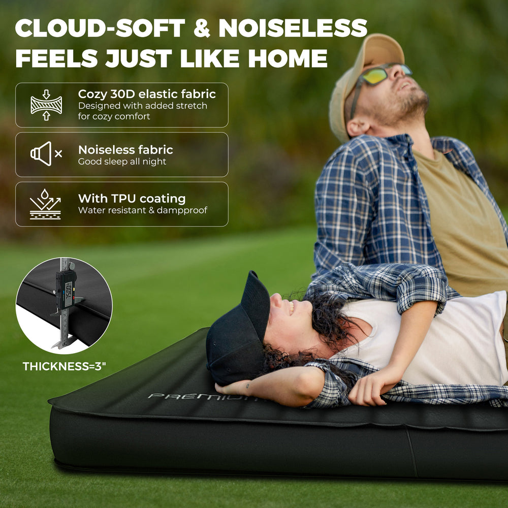 KingCamp PREMIUM DOUBLE Self Inflating Sleeping Pad with Pump ...