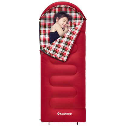 KingCamp CLOUDY 300S Kids Sleeping Bag-Envelope With Hood