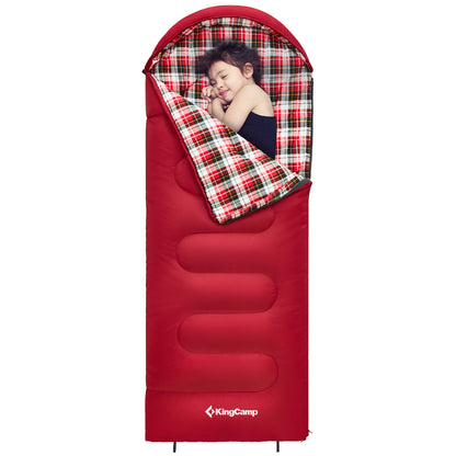 KingCamp CLOUDY 300S Kids Sleeping Bag-Envelope With Hood