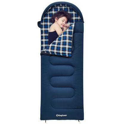 KingCamp CLOUDY 300S Kids Sleeping Bag-Envelope With Hood