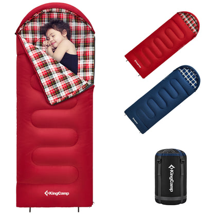 KingCamp CLOUDY 300S Kids Sleeping Bag-Envelope With Hood