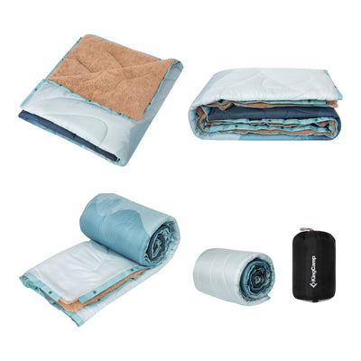 KingCamp Printed Sherpa Fleece Camping Blanket