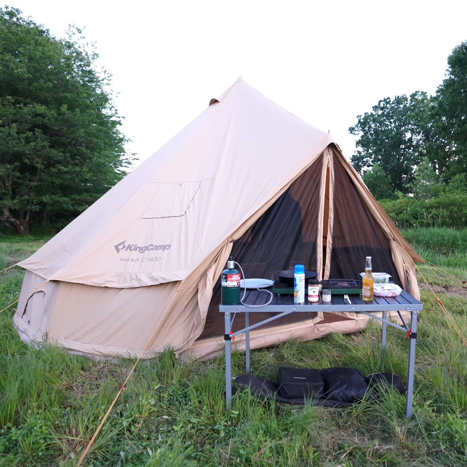 KingCamp KHAN C 500 Tent & Table Bundle