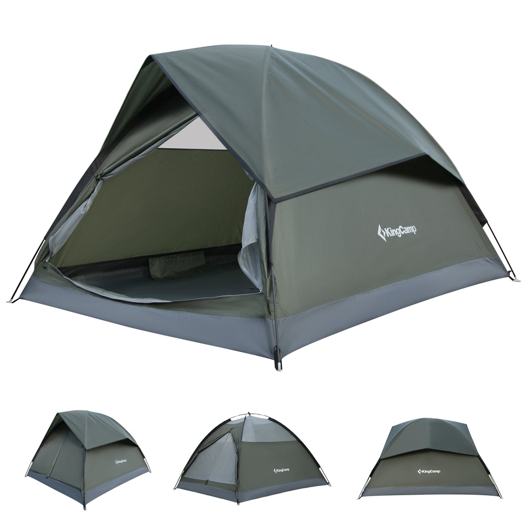 3000mm waterproof rating tent KingCamp Lightweight 2-Person Backpacking Tent