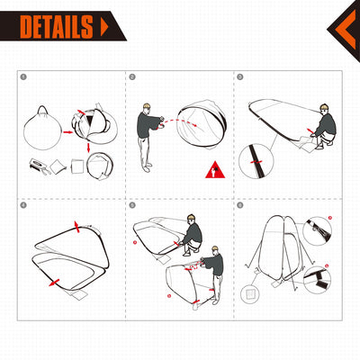 KingCamp COMO Portable Showers & Privacy Tent