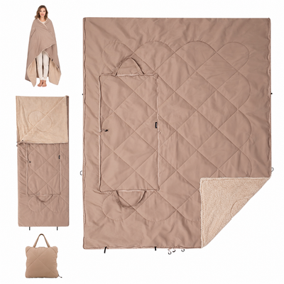 KingCamp Versatile 4-in-1 Lambswool Blanket