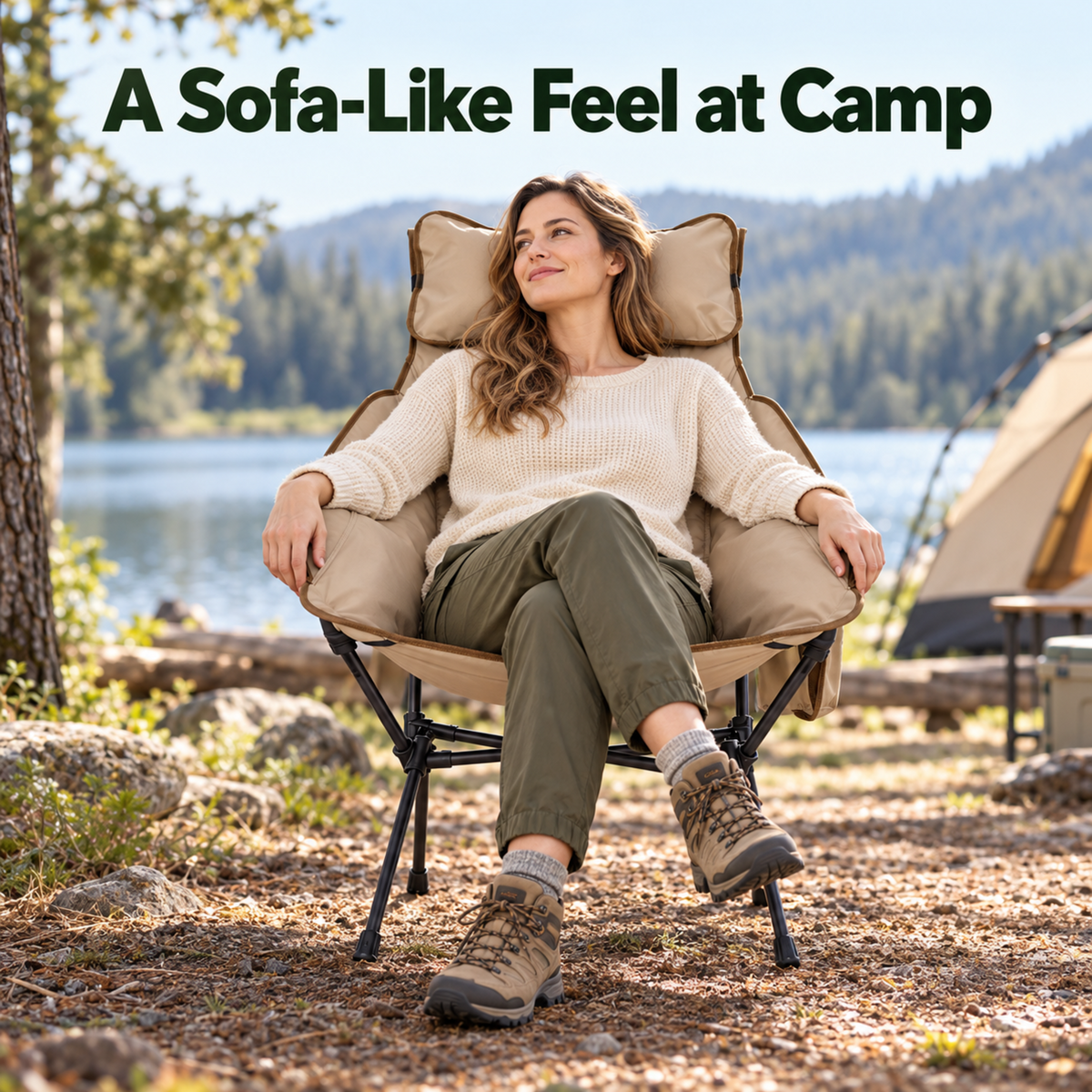 KingCamp BALSA C20 Padded High-Back Camping Chair