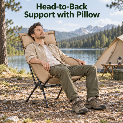 KingCamp BALSA C20 Padded High-Back Camping Chair