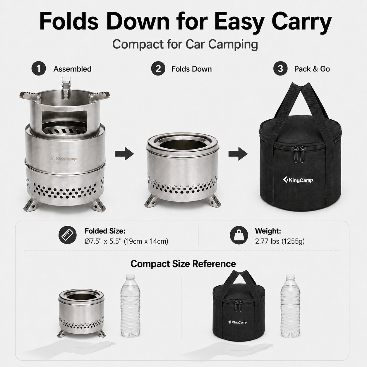 KingCamp FIREWOOD Portable Wood Stove
