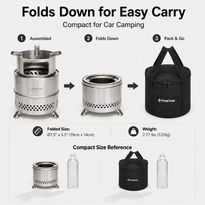 KingCamp FIREWOOD Portable Wood Stove