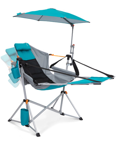 KingCamp Orchid C20 Hammock Chair with Footrest & HoverShade Clip-On Umbrella Bundle