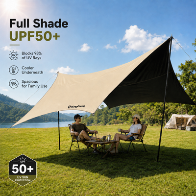 KingCamp Hexa Blackout Heavy-duty Tarp Shelter