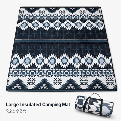KingCamp ISIAY MAX 2.8 Extra-Large Waterproof Camping Tent Mat - Aztec Pattern