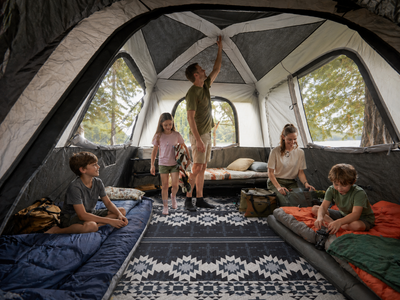 KingCamp ISIAY MAX 2.8 Extra-Large Waterproof Camping Tent Mat - Aztec Pattern