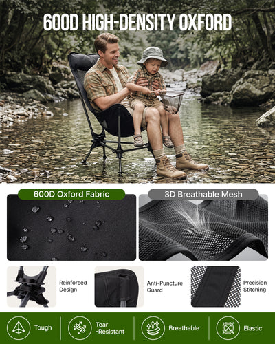 KingCamp Lightweight High Back Camping Chair