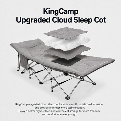 KingCamp OAK C10 PLUS Padded Camping Bed