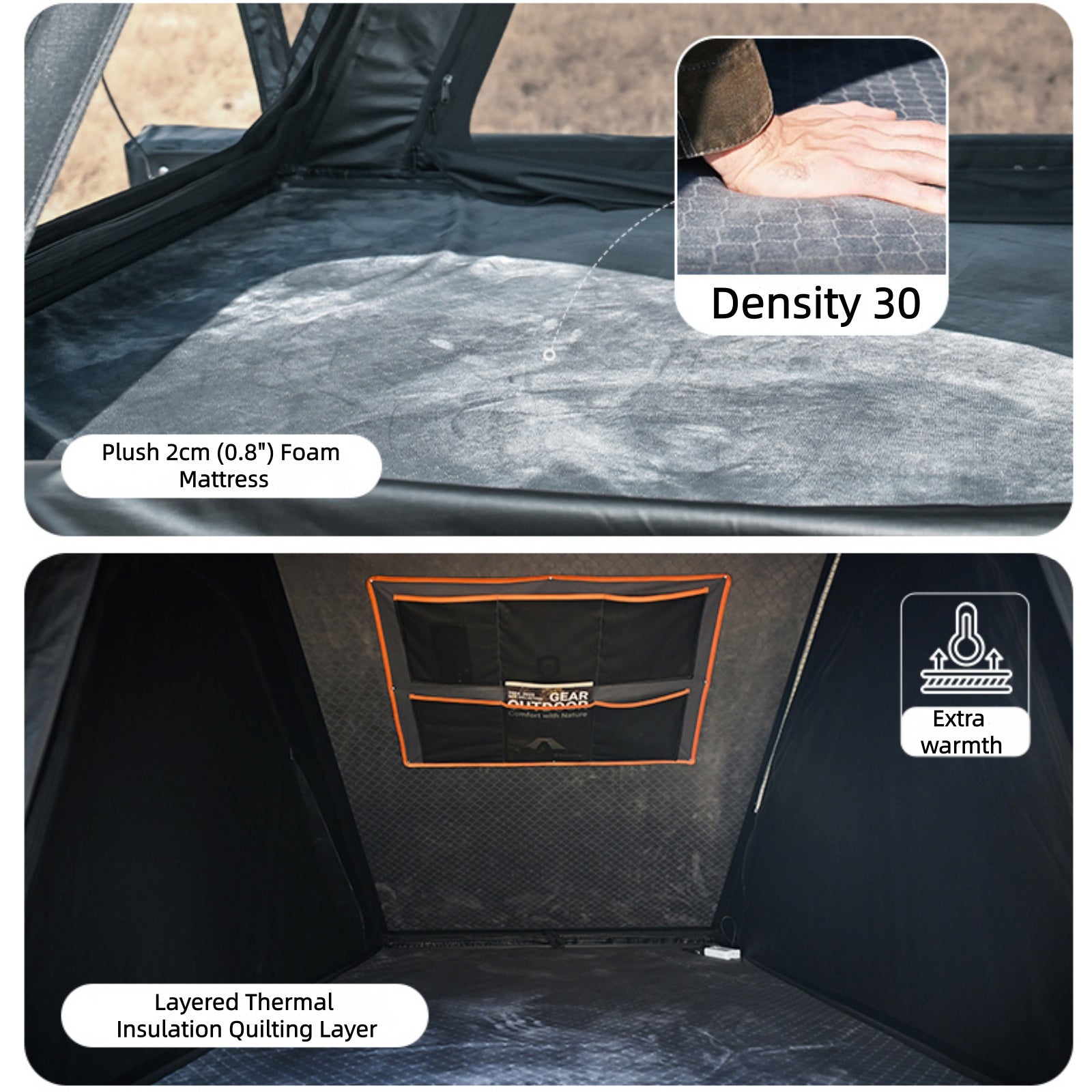 KingCamp ENDLESS 8 Aluminum Hardshell Rooftop Tent