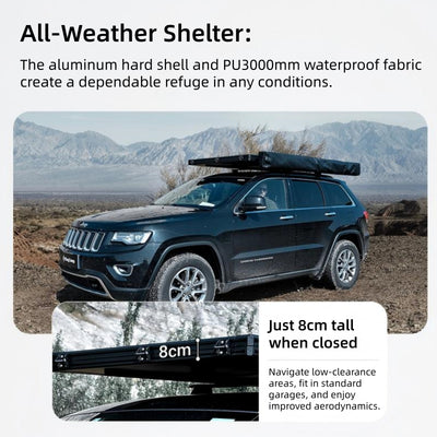 KingCamp ENDLESS 8 Aluminum Hardshell Rooftop Tent