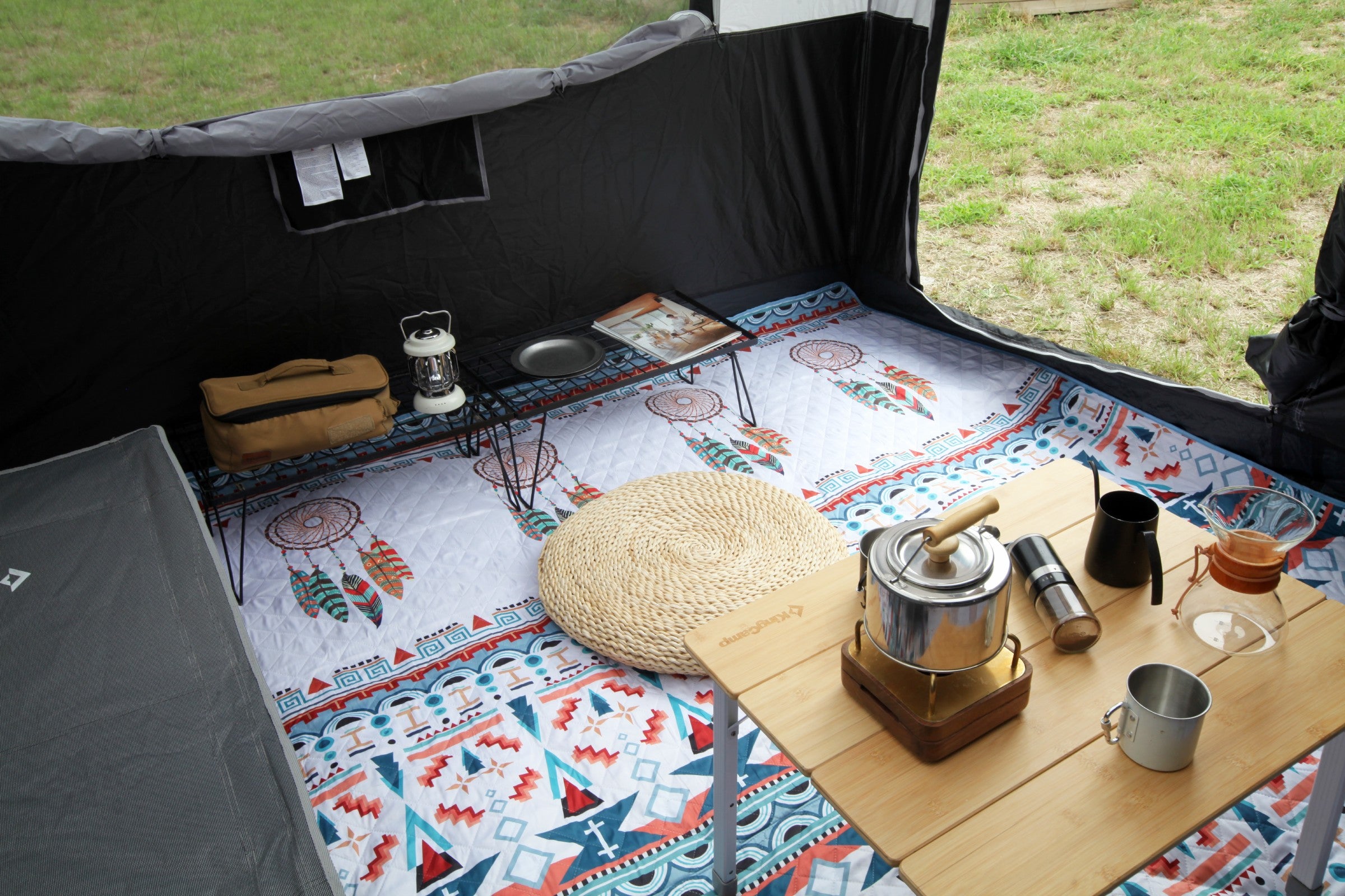 Extra-Large Camping & Tailgate Tent Mat 110