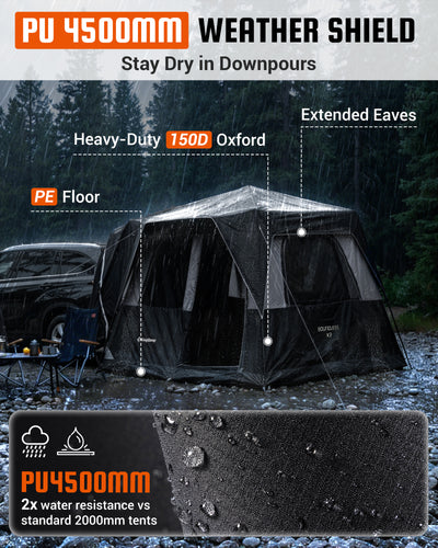 KingCamp BOUNDLESS X3 Car Camping Tent