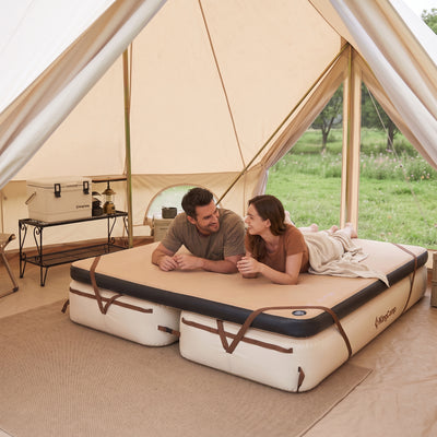 KingCamp Double Air Camping Bed Bundle