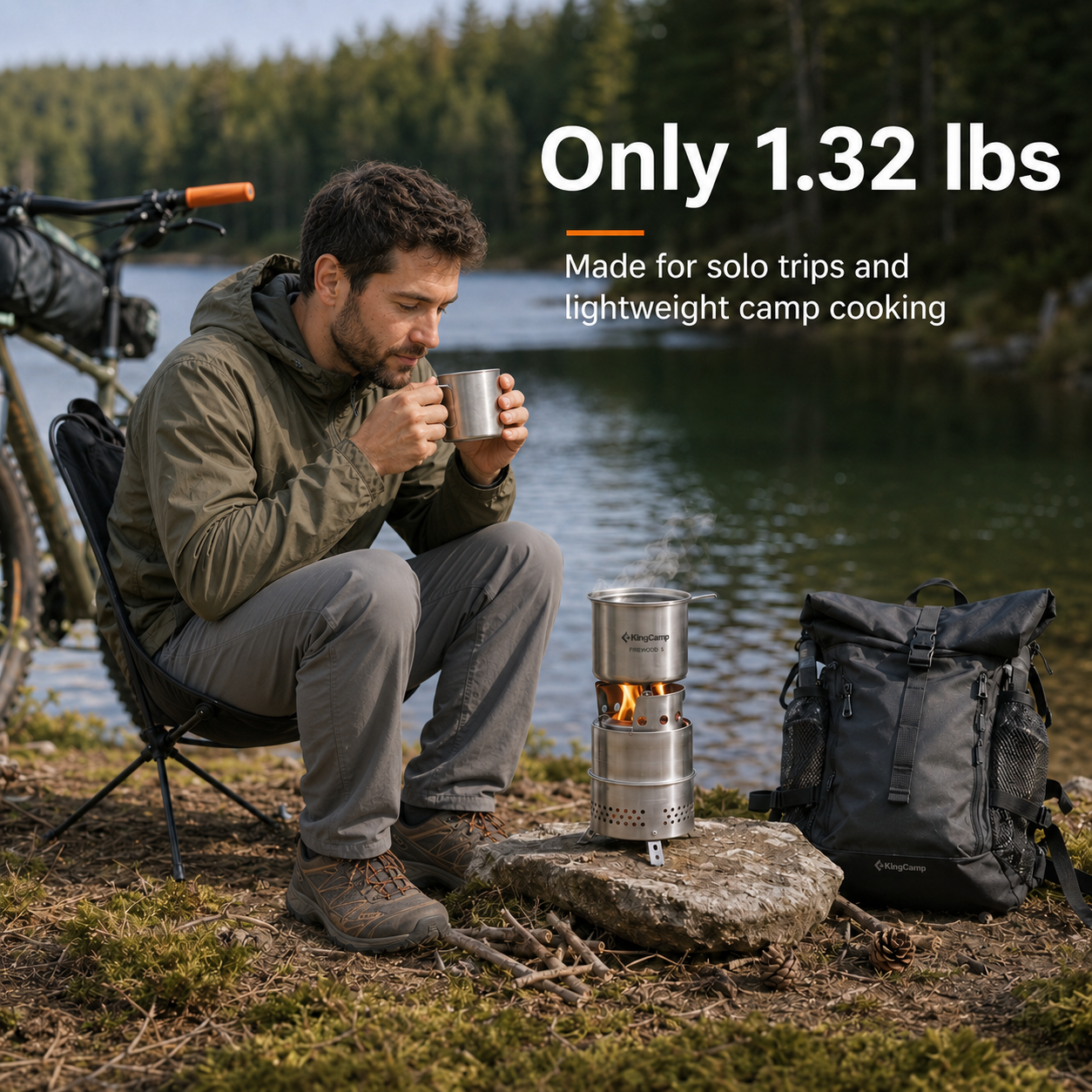 KingCamp FIREWOOD Portable Wood Stove