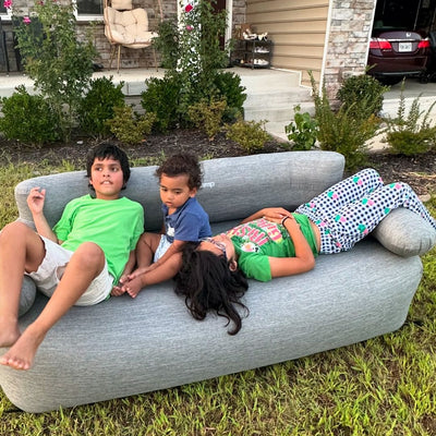 KingCamp Luxury Inflatable Sofa Set for Two with Foot Pump and Stakes