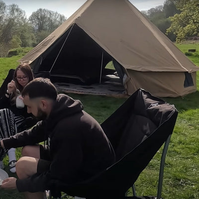 KingCamp 4-Season Khan 340GSM TC Canvas Bell Tent-13ft/16.4ft