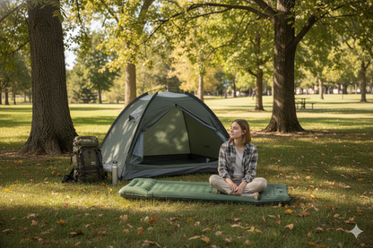 KingCamp DELUXE 12 Air Mattress with Built-in Foot Pump