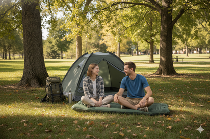 KingCamp DELUXE 12 Air Mattress with Built-in Foot Pump