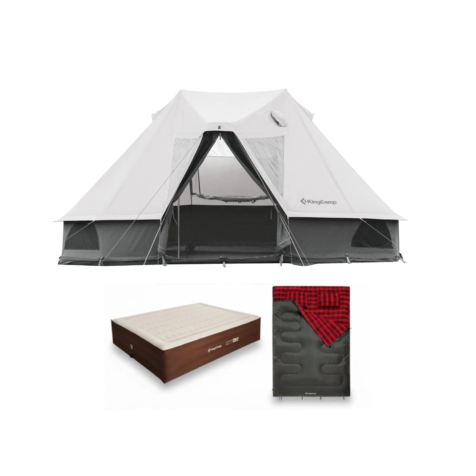 KingCamp KHAN VILLA 3-in-1 Family Glamping Bundle