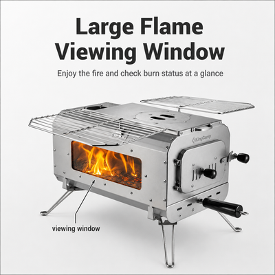 KingCamp Surefire Camping Wood Tent Stove (Size L)
