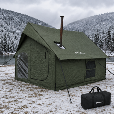 KingCamp Snowhouse 5 Insulated Quilted Cabin Tent with Stove Jack