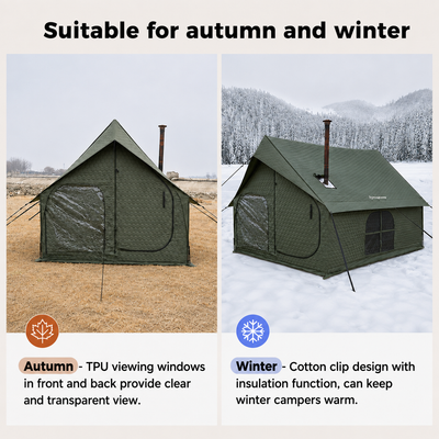 KingCamp Snowhouse 5 Insulated Quilted Cabin Tent with Stove Jack