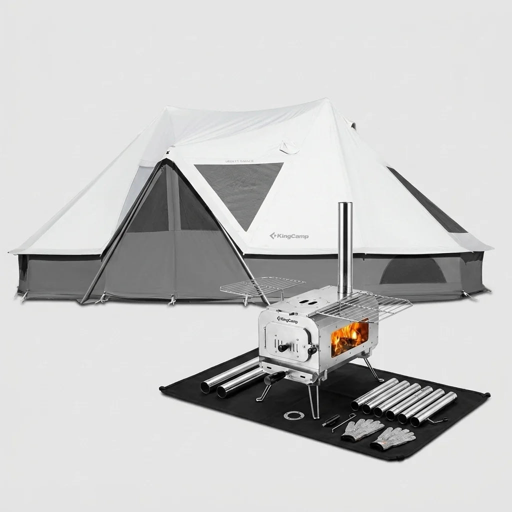KingCamp KHAN PALACE Tent & Stove Bundle