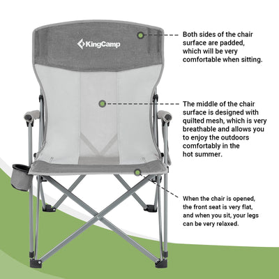 KingCamp Camping Hard Armchair Set of 2