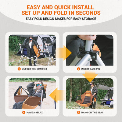 KingCamp Aluminum Alloy Swing Camping Hammock Chair