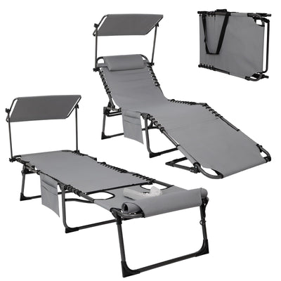 KingCamp MAGNOLIA B10 PLUS Backpack Chaise Lounge with Adjustable Canopy and Face Hole