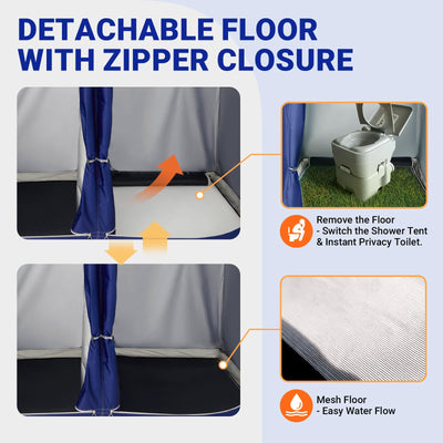 KingCamp MARASUSA Q Double-Room Shower Tent