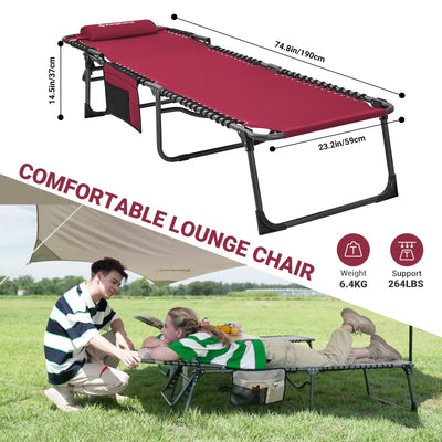 KingCamp BERLIN Classic Adjustable Cot Lounge Chair