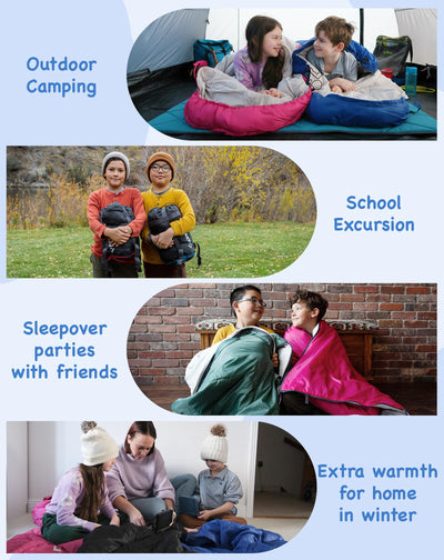 KingCamp Oasis 250S+ Kids Flannel Sleeping Bag