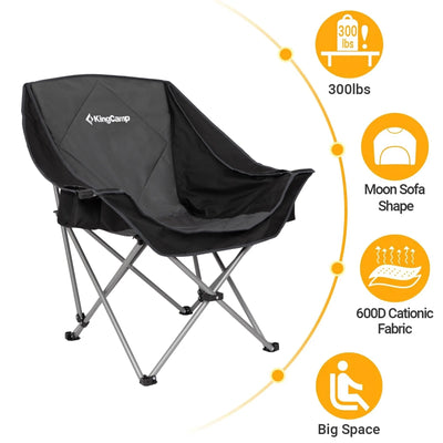 KingCamp CANNA C10 Oversized Padded Sofa Moon Chair