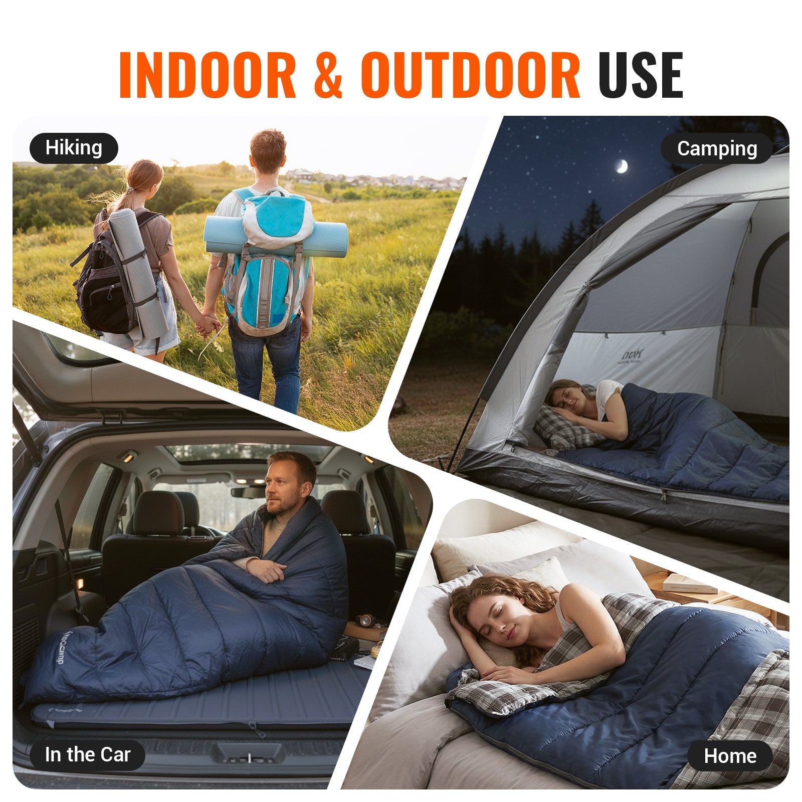 KingCamp SNOWFLAKE 400 Flannel Single Sleeping Bag