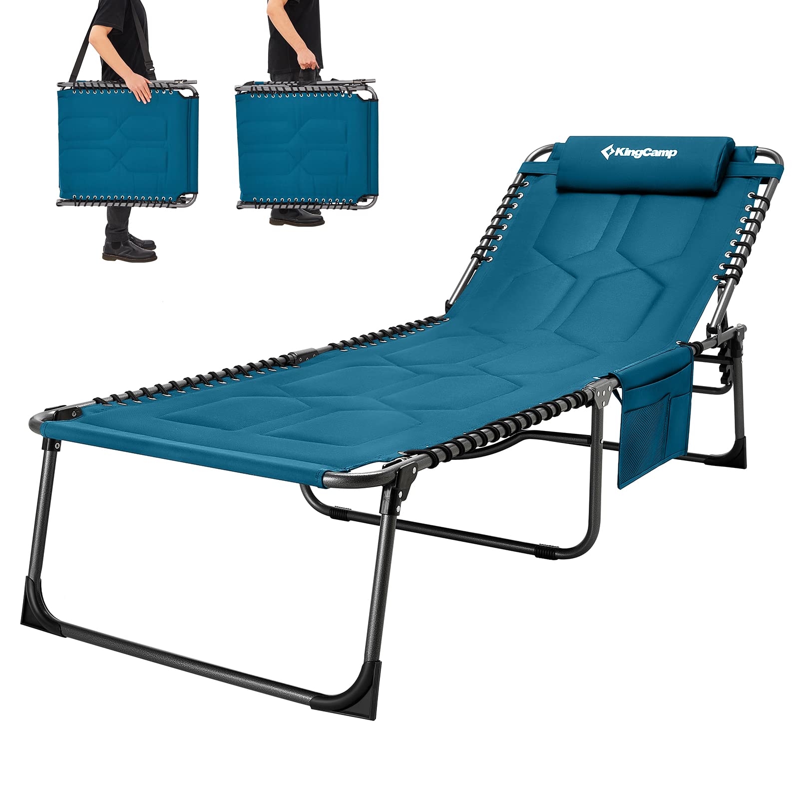 KingCamp Oversize Folding Chaise Lounge Chair