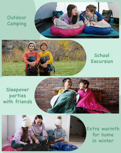KingCamp Oasis 250S+ Kids Flannel Sleeping Bag