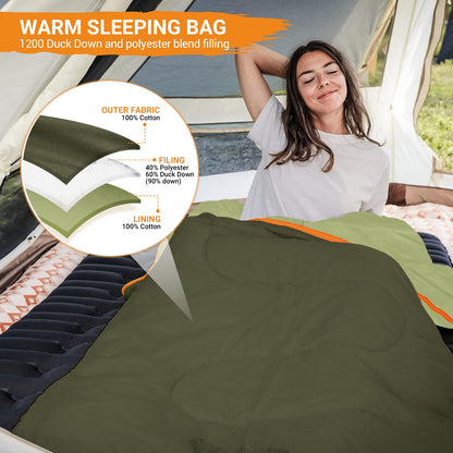 KingCamp 0 Degree Recycled Down & Cotton Sleeping Bag
