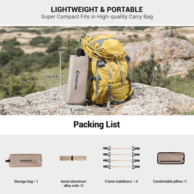 Kingcamp Ultralight Folding Camping Cot | ADI Compasso d'Oro Award 2017